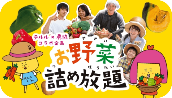 お野菜つかみどり！地域の農家さんのお野菜が手に入る