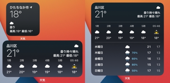 Iphone Ios14で使えるおすすめ天気ウィジェット